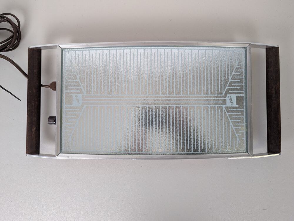 Vtg Salton Hot Tray Rectangle Serveware Dining Entertaining MCM TESTED working